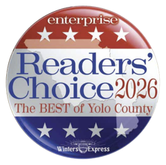 Enterprise Readers' Choice 2026, Best of Yolo County badge